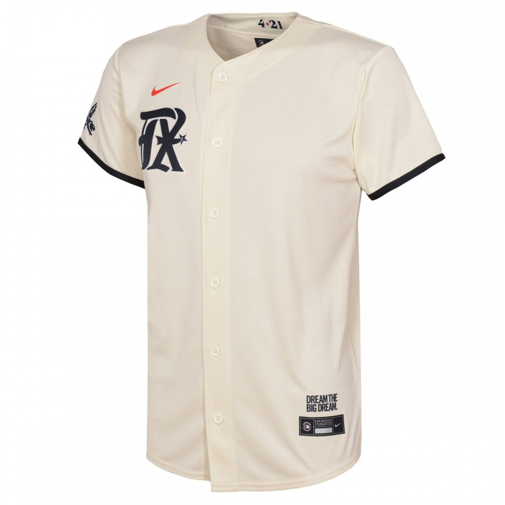Texas Rangers Youth 2023 City Connect Replica Jersey - Cream-Pro Kit Vault | Brand New 26/27 Sports Jerseys